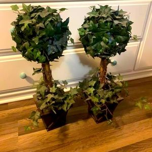 Artificial Topiary trees/set of 2